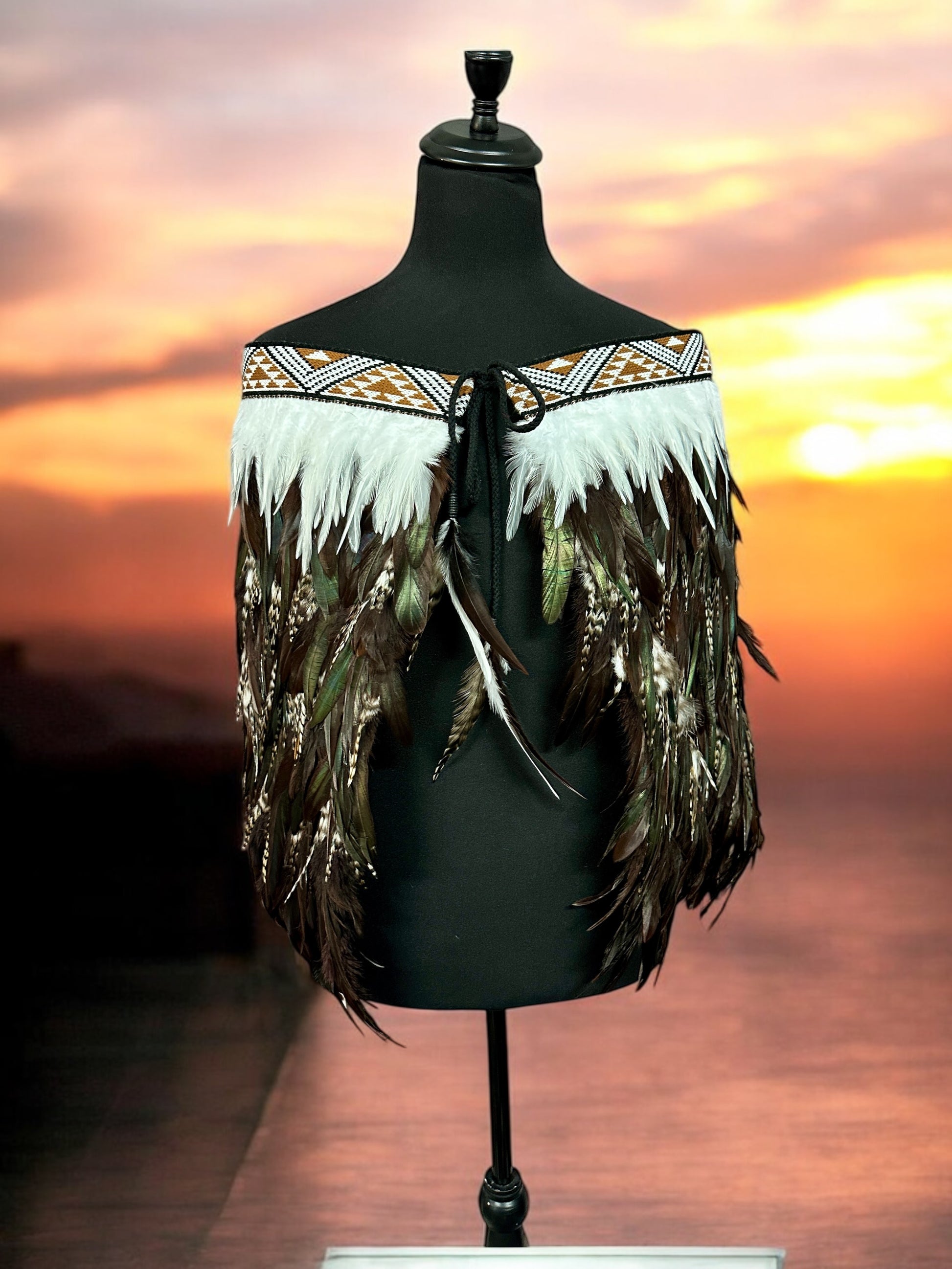 Hire Korowai Adult XL Half - Taika Brown Whanake Taniko