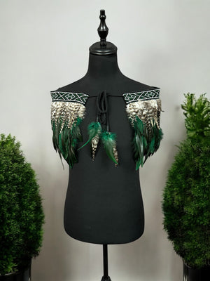 Hire Korowai Adults - Large Quarter Emele Forest Green - Moroki